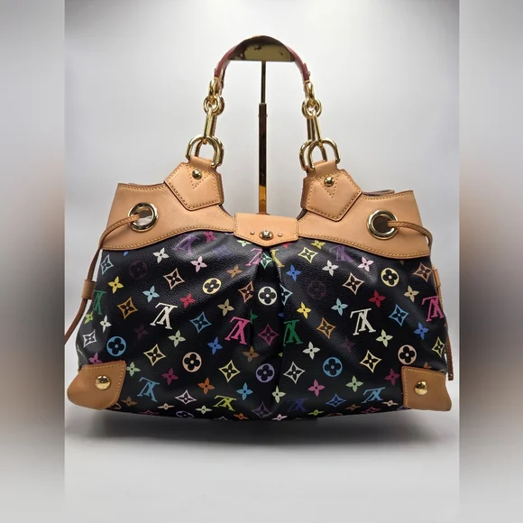 Louis Vuitton x Murakami URSULA Noir Black Multicolor Noir Shoulder Bag - Picture 2 of 14